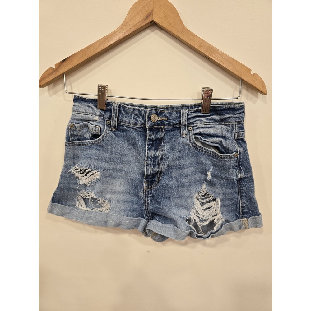 Eunina Shorts Size S Super High Rise Kara‎ Distressed Shortie